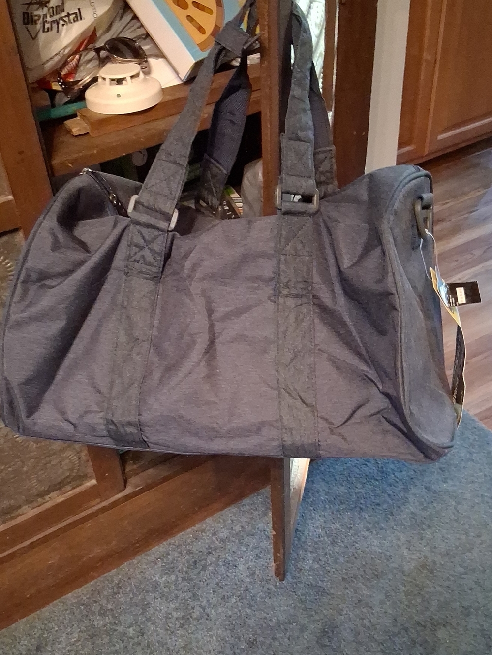 Classic Men's Travel Duffel Bag - Navy Blue